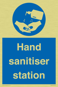 Hand sanitiser station